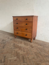 Load image into Gallery viewer, Mahogany Veneered Victorian Pine Chest of Drawers