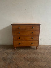 Load image into Gallery viewer, Mahogany Veneered Victorian Pine Chest of Drawers