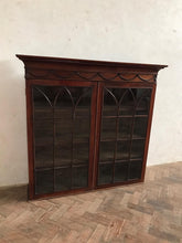 Load image into Gallery viewer, Victorian Arched Window Cabinet - removable pediment.