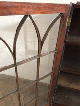 Load image into Gallery viewer, Victorian Arched Window Cabinet - removable pediment.