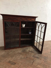 Load image into Gallery viewer, Victorian Arched Window Cabinet - removable pediment.