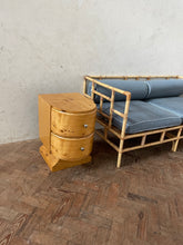 Load image into Gallery viewer, Mid Century Pine Bedside Cabinets