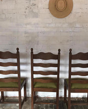 Load image into Gallery viewer, Set of Six Wavy Back Vintage Chairs
