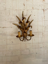 Load image into Gallery viewer, 70s Italian Wheat Sheaf Vintage Wall Sconces - rewired