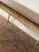 Load image into Gallery viewer, Slim French Farmhouse Table on White Painted Legs