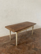 Load image into Gallery viewer, Slim French Farmhouse Table on White Painted Legs