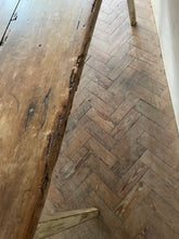 Load image into Gallery viewer, Slim French Farmhouse Table on White Painted Legs