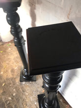 Load image into Gallery viewer, Pair of Ebonised Wooden Pedestals