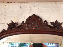 Load image into Gallery viewer, Carved Mahogany Mirror - Frame early 1900s.
