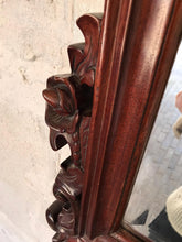Load image into Gallery viewer, Carved Mahogany Mirror - Frame early 1900s.