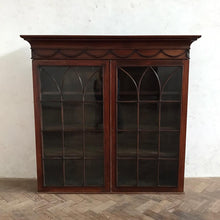 Load image into Gallery viewer, Victorian Arched Window Cabinet - removable pediment.