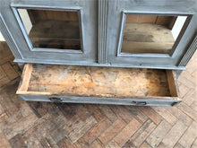 Load image into Gallery viewer, Antique Continental Glass Panelled Cupboard