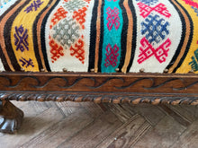 Load image into Gallery viewer, Long Striped Kilim Ottoman