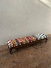 Load image into Gallery viewer, Long Striped Kilim Ottoman
