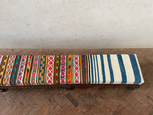 Load image into Gallery viewer, Long Striped Kilim Ottoman
