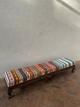 Load image into Gallery viewer, Long Striped Kilim Ottoman