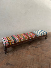 Load image into Gallery viewer, Long Striped Kilim Ottoman