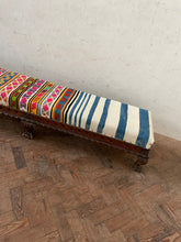 Load image into Gallery viewer, Long Striped Kilim Ottoman