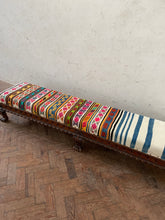 Load image into Gallery viewer, Long Striped Kilim Ottoman
