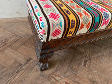 Load image into Gallery viewer, Long Striped Kilim Ottoman