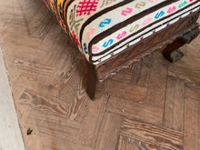 Load image into Gallery viewer, Long Striped Kilim Ottoman