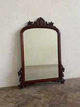 Load image into Gallery viewer, Carved Mahogany Mirror - Frame early 1900s.