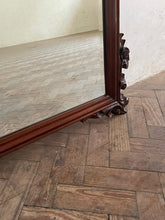 Load image into Gallery viewer, Carved Mahogany Mirror - Frame early 1900s.