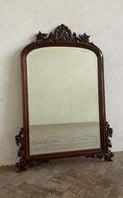 Load image into Gallery viewer, Carved Mahogany Mirror - Frame early 1900s.