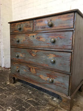 Load image into Gallery viewer, Antique Pine Painted Chest of Drawers