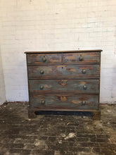 Load image into Gallery viewer, Antique Pine Painted Chest of Drawers