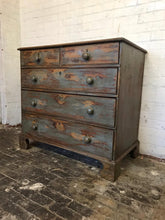 Load image into Gallery viewer, Antique Pine Painted Chest of Drawers
