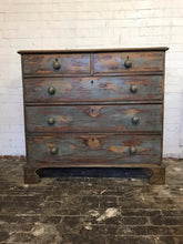Load image into Gallery viewer, Antique Pine Painted Chest of Drawers