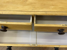 Load image into Gallery viewer, Victorian Pine Chest of Drawers - Black Handles