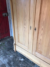 Load image into Gallery viewer, Antique Pine Wardrobe