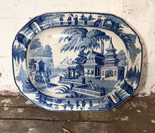 Load image into Gallery viewer, 19th Century Blue & White Large Venison Dish