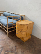 Load image into Gallery viewer, Mid Century Pine Bedside Cabinets