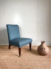 Load image into Gallery viewer, Victorian Slipper Chair - newly reupholstered
