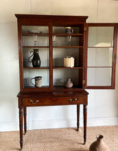 Load image into Gallery viewer, Regency Glazed Cabinet on Turned Legs
