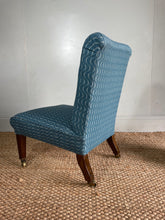 Load image into Gallery viewer, Victorian Slipper Chair - newly reupholstered
