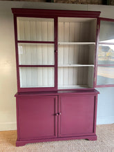 Load image into Gallery viewer, Antique Pine Glazed Kitchen Cabinet
