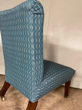 Load image into Gallery viewer, Victorian Slipper Chair - newly reupholstered
