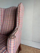 Load image into Gallery viewer, Tartan Wingback Armchair
