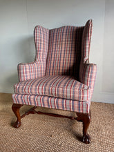 Load image into Gallery viewer, Tartan Wingback Armchair
