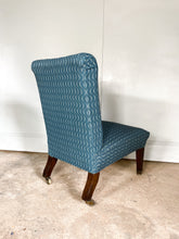 Load image into Gallery viewer, Victorian Slipper Chair - newly reupholstered
