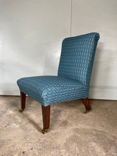 Load image into Gallery viewer, Victorian Slipper Chair - newly reupholstered
