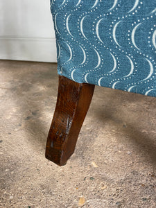 Victorian Slipper Chair - newly reupholstered
