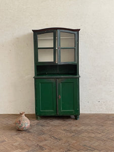 Antique Hungarian Glass Fronted Cabinet