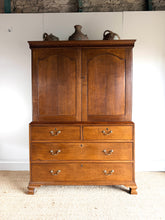 Load image into Gallery viewer, Georgian Mahogany Linen Press.
