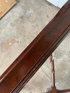 Vintage American Faux Bamboo and Glass Side Tables