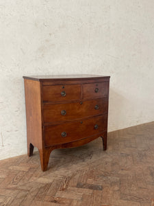 Georgian Mahogany Bow Fronted Chest of Drawers